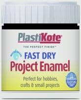 PlastiKote Fast Dry Enamel Brush On - Matt Black - 59ml Bottle