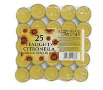 Price's Candles Tealights Pack 25 - Citronella
