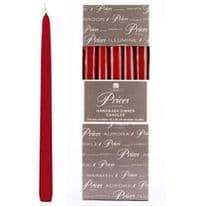 Price's Candles Venetian 10" Candle - Pack 10 Wine Red