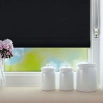 RENAISSANCE Classic Roller Blind Black - 60cm