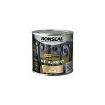 Ronseal Direct To Metal Paint 250ml - Gold Satin