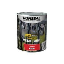 Ronseal Direct To Metal Paint 750ml - Chilli Red Gloss