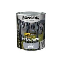 Ronseal Direct To Metal Paint 750ml - Steel Grey Gloss