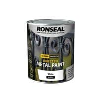 Ronseal Direct To Metal Paint 750ml - White Gloss