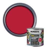 Ronseal Garden Paint 250ml - Moroccan Red