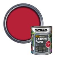 Ronseal Garden Paint 750ml - Moroccan Red