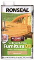 Ronseal Hardwood Furniture Oil 500ml - Natural Clear