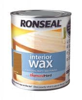 Ronseal Interior Wax Matt 750ml - Dark Oak