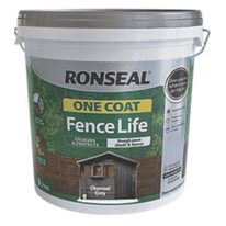 Ronseal One Coat Fence Life 5L - Charcoal Grey
