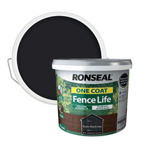 Ronseal One Coat Fence Life 9L - Tudor Black Oak