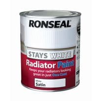 Ronseal One Coat Radiator Paint Satin - 750ml White
