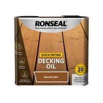 Ronseal Quick Drying Decking Oil 2.5L - Natural Cedar