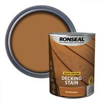Ronseal Quick Drying Decking Stain 5L - Rich Mahogany