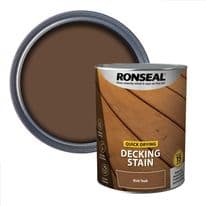 Ronseal Quick Drying Decking Stain 5L - Rich Teak