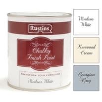 Rustins Chalky Finish 500ml - Windsor White