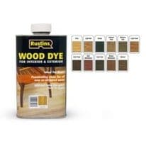 Rustins Interior & Exterior Wood Dye 250ml - Dark Oak