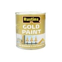 Rustins Quick Dry Paint Gold - 250ml