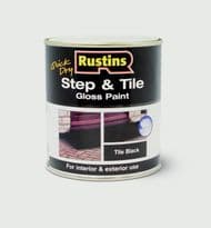 Rustins Quick Drying Step Tile Black - 1L