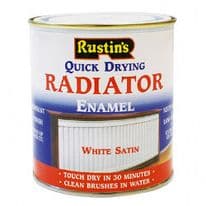 Rustins Radiator Enamel Satin - 500ml