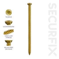 Securfix Concrete Frame Screws - 7.5 x 102mm Box of 100