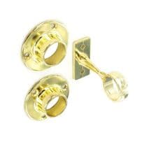 Securit 1 Centre & 2 End Sockets Brass Plated - 19mm - Pack of 10