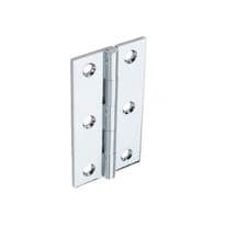 Securit Chrome Butt Hinge - 50mm - Pack of 10