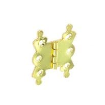 Securit Fancy Hinges Steel Brass Plated (Pair) - 40mm
