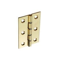 Securit Polished D.S.W. Brass Hinges (Pair) - 75mm
