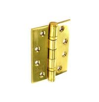 Securit Stainless Steel Bearing Hinges Polish Brass CE 1 Pair - 100mm