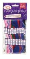 Sewing Box Embroidery Thread - 12 Pack
