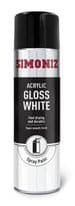 Simoniz Spray Paint - Gloss White (Aerosol) - 500ml