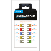 Simply Brand's Mini Blade Fuse - Pack 10 Assorted