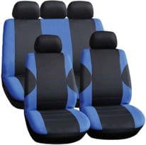 Streetwize Seat Cover Set - 11 Piece Blue/Black