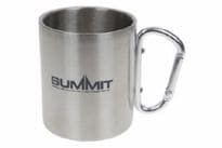 Summit Carabiner Handled Mug - 300ml Stainless Steel
