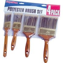 SupaDec Polyester Brush Set - 4 Piece
