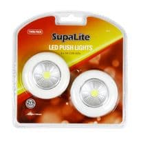 SupaLite LED Push Light - Twin Pack