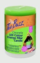 The Buzz Citronella LED Colour Changing Candle