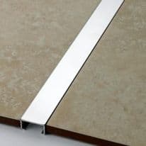 Tile Rite Silver Listello Strip Tiles - 2.44m x 20mm