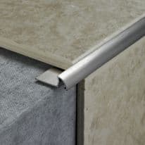 Tile Rite Tile Trim - 2.4m x 10mm Stainless Steel Effect