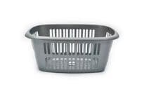 TML Rectangular Laundry Basket Large - Silver