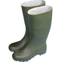 Town & Country Essentials Full Length Wellington Boots - Green - UK Size 10 - Euro Size 44