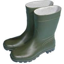 Town & Country Essentials Half Length Wellington Boots - Green - UK Size 12 - Euro Size 46