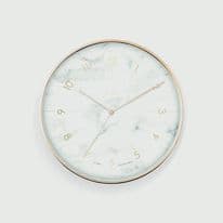 Webster Non Ticking Clock 30cm - Brass