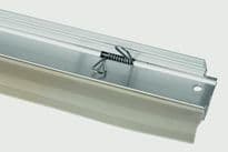 Woodside Bottom of the Door Self Seal Draught Excluder TPE Sweep - Aluminium Silver