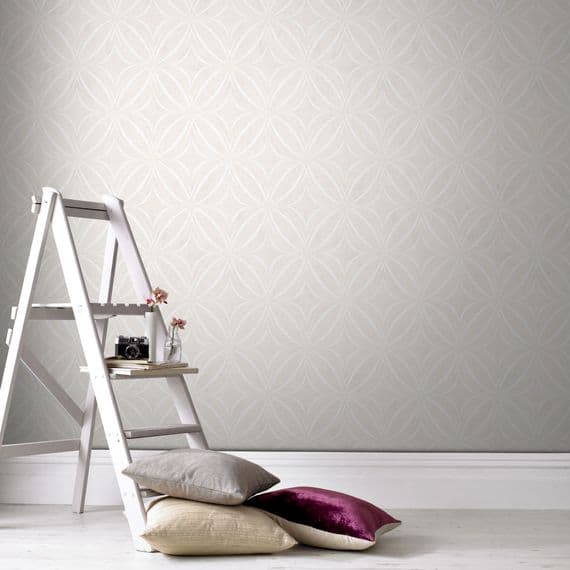 Graham and Brown Glitz Geo Taupe 104113 Wallpaper