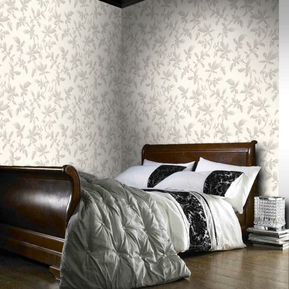 Graham and Brown Premier Sarra Silver 19601 Wallpaper