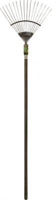 Ambassador Ash Handle Stainless Steel Lawn Rake - Length: 184cm