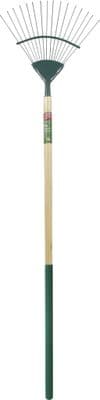 Ambassador Carbon Steel Lawn Rake - Length: 166cm. Foam Handle Length: 61cm