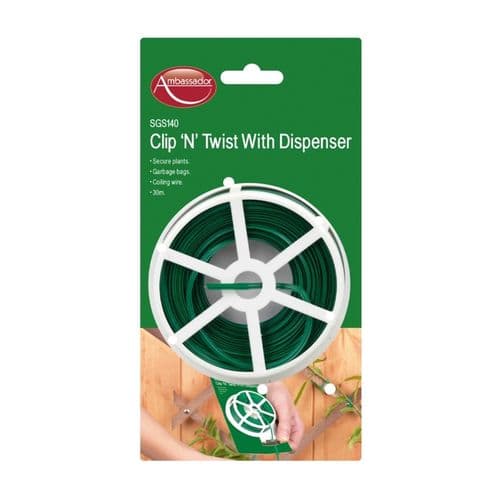 Ambassador Clip "n" Twist with Dispenser - 30 metre