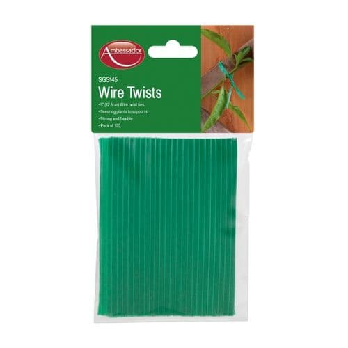 Ambassador Wire Twists - 5" Pack 100